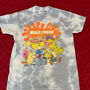 Nickelodeon Character Collage Graphic Tee - Orange, Gray, Yellow, Green, Purple